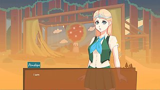 Hentai scene with loveskysan69real getting hot in the woods