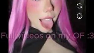 Power from Chainsaw Man fills her tight hole with a huge dildo to seduce you - Alicia Ahegao