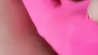 MILF Gives a Footjob and Handjob in Nylon