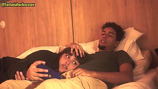 My stepsister swallows my dick after watching the movie, they almost discovered us!! FANTASIAHARDCORESEX X ALISONGONZALEZ26