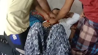 Hot Desi Housewife Threesome with Big Black Cock - Hardcore Indian Sex