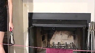 Human Clothes Drying Stand, Mistress Ties the Domestic Slave's Dick and Balls with Rope and Hangs the Laundry on the Rope