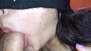 Big Cock Guy Fucks Small Tit Latina Before Her Bath