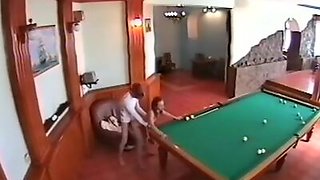 Security cam watches endvill fuck instead of billiard!