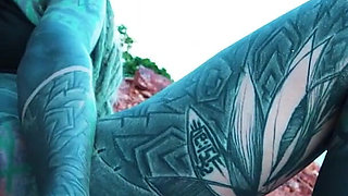 I Masturbate Outside My Anal Hole with Dildo Until I Need to Pee