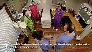 Nurse Lenna Lux, Angelica Cruz & Reins Give Each Other Exams