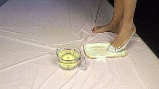 Golden shower. Foot fetish and food games. Drink and lick everything