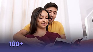Freeuse - fortunate stud gets to pound his stepmom and stepsister in fucking taboo three way