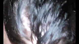 We Watch Movie with My Stepsister, I Took Her Foot, and Make Some Massage, She Make Me Blowjob