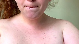 Big boobs milf masturbates with her dildo