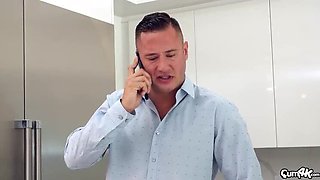 Jade Kush Thanksgiving Feast: Stepbro Devours Her Big Tits and Tight Asian Pussy