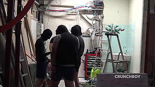 Gay in gang bang with straight Arab twinks