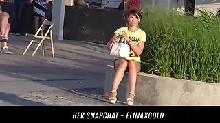 public park upskirt flash her snapchat - elinaxgold