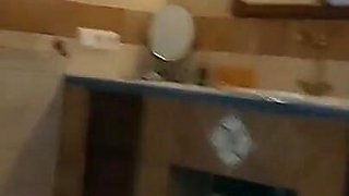 Backstage "she Peed and Wiped Her Wet, Hairy Pussy