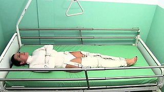 two women fetish latex asslicking and anal mff