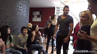 REVERSE NYMFO GANGBANG Home Party