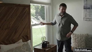 Petite wife slowly loosens up by professionals tender touch