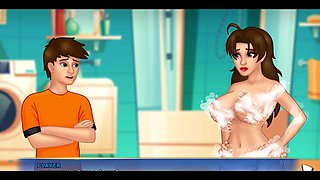 Out of this world summertime saga featuring sexy Misskitty2k in a wild anime adventure