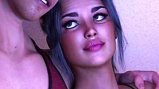 Big Ass Stepsister Seducing Me While Watching a Movie - 3D Hentai Animated Porn - Life in Santa County