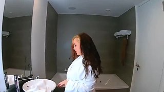 German BBW Anja Amelia Solo Bathroom - Big Ass Amateur Nude HD Video