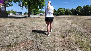 Public Bareback Sex with a Stranger, Creampie, and Mouth Piss at a Rest Stop! Full Movie