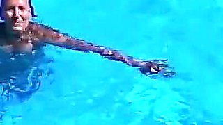 How a Sexually Lonely Housewife on Vacation in the Pool Learns to Dive