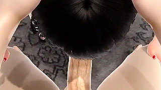 Fuck Her Mouth with Monster Cock While She Standing on Knees 3D Animation