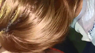 Blonde Sucks Me off Next to the Pc Live