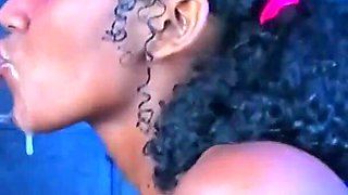 Intense Pussy Licking with Big Foot Fetish Show