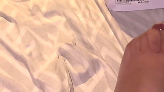 With the Smartphone I Film My Husband Cumming My Veiled Feet