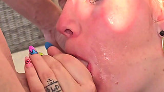 My Young Masked Stud Fucks My Mouth, Pussy and Ass on the Pool Terrace