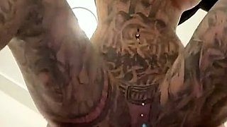 Big tit blonde gives blowjob to big cock