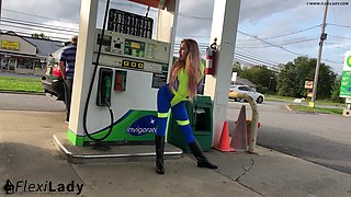 Short Flexible Break At The Gas Station - Watch4Fetish