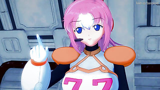 Mega Man X Dive's Nana Gets a Bukkake to Celebrate Her Playable Debut