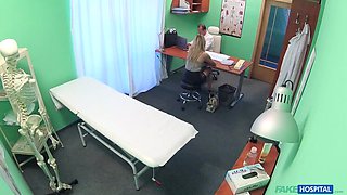 Tight pussy makes doctor cum twice