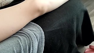 The Wife Shows off Her Milky Tits and Waits for Hot Sperm