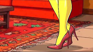 Simpson characters enjoy sexual and kinky perversions in this cartoon parody