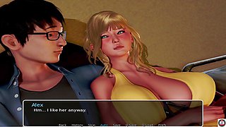 Ambling, young student, young stud