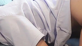 First Anal for a 18 Years Old Thai Amateur, She Cannot Put Everything