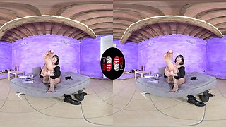 Stunning Brunette Tokyo Tries On Different Pairs Of Nylons - Leg Fetish Virtual Reality