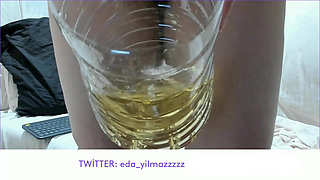 TALK- DRINK PEE- PEE- CLOSE UP- URINE- PEE- TURKISH MILF- TURKISH PORN- TURK REVEAL