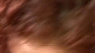 A very hot redhead MILF masturbates in two stages and with a vibrator to a long squirting rain
