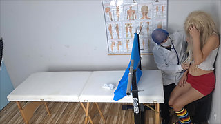 The tension between the doctor and patient ends in cumshot!