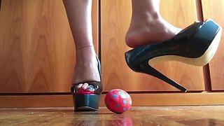 Sexy High Heels Crushing Egg