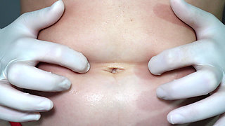 Girl Masturbating in Gloves 4K