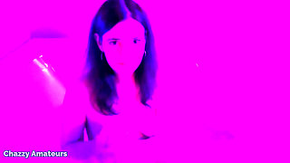 Purple Light Jacuzzi bath starring Chloe Faye