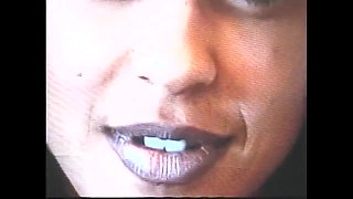 Fantastic Young Ebony Cum Inside Pussy by Monster Black Cock with Condom