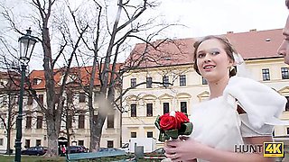 HUNT4K. Attractive Czech bride spends first night with rich stranger