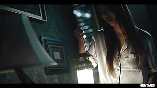 Japanese Hentai Horror - Asian Girl Trapped in Haunted Manor Box Like Real Life Anime Scene