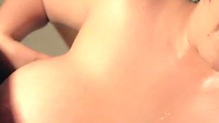 Buxom Brunette Sarah Arabic BJ POV Blowjob and cum on tits(2K) - Sarah arabic homemade hardcore